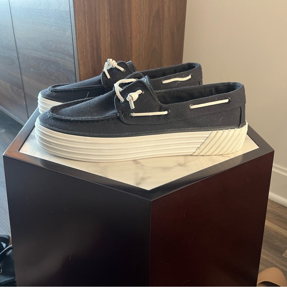 Sperry Women’s Seacycled Bahama 2.0 Platform Shoes Black 11 M